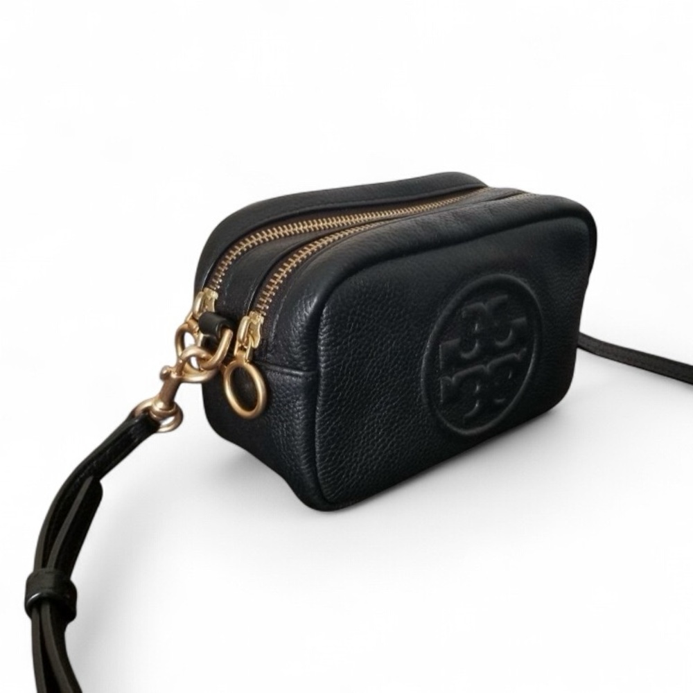 Tory Burch Perry Bombe Leather Crossbody Bag - Picture 8 of 9